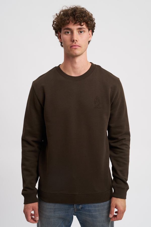 Felpa in cotone con logo - 1