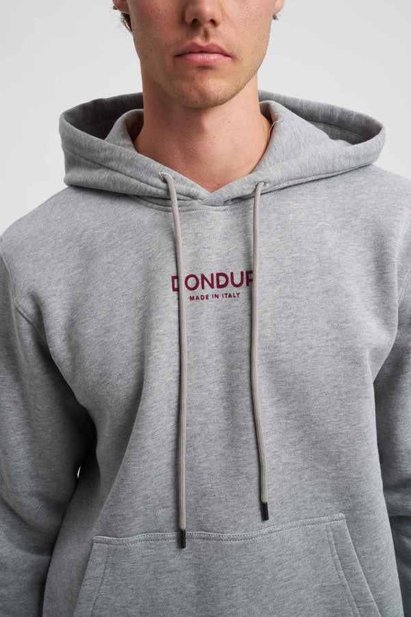 Felpa con cappuccio regular in cotone - 1