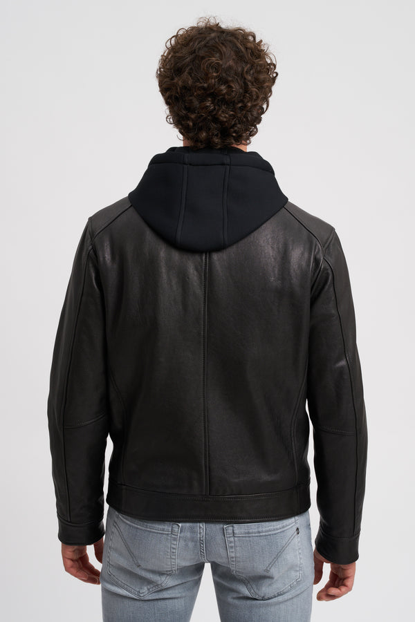 Biker mit abnehmbarer Kapuze - 4