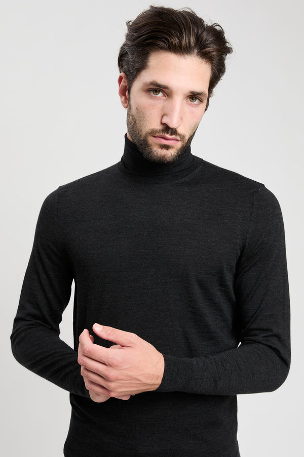 Rollkragenpullover aus extrafeiner Merinowolle - 1