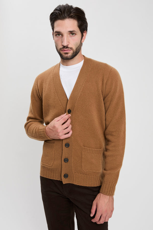 Cardigan in lana d'agnello - 1