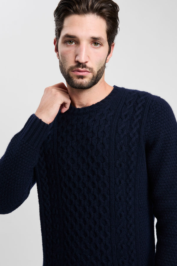 Rundhalsausschnitt aus Lammwolle - 1