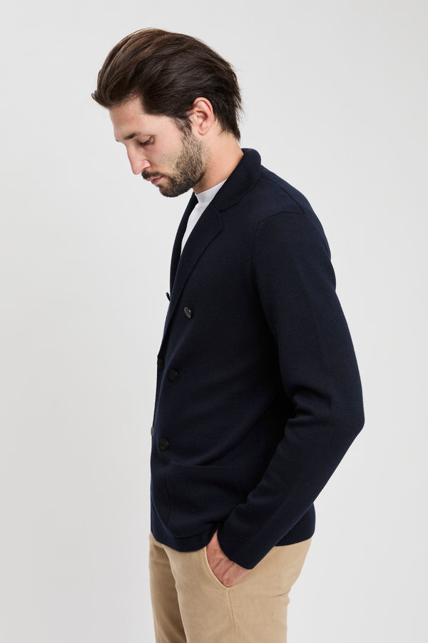 Zweireihiger Strickblazer - 4