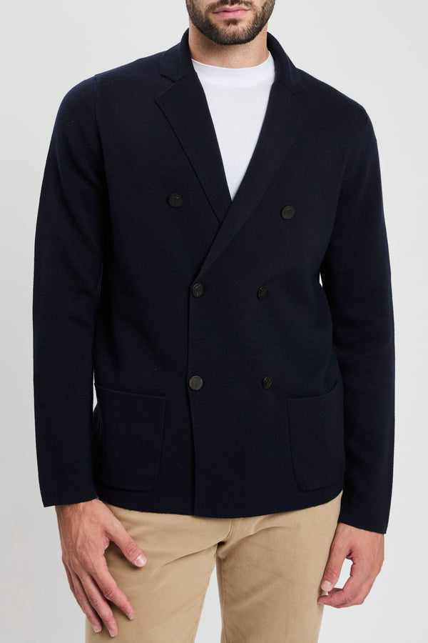 Zweireihiger Strickblazer - 7