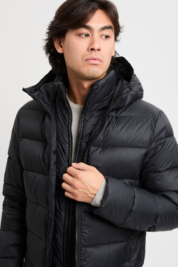 Double Front Daunenjacke aus kalandriertem Popeline - 2