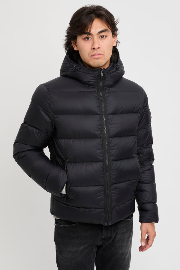 Double Front Daunenjacke aus kalandriertem Popeline - 3