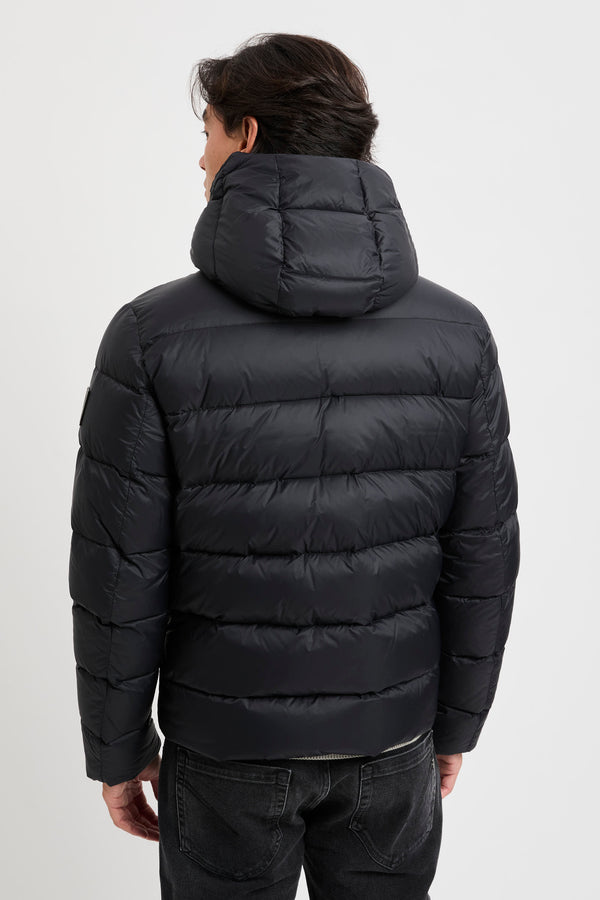 Double Front Daunenjacke aus kalandriertem Popeline - 5