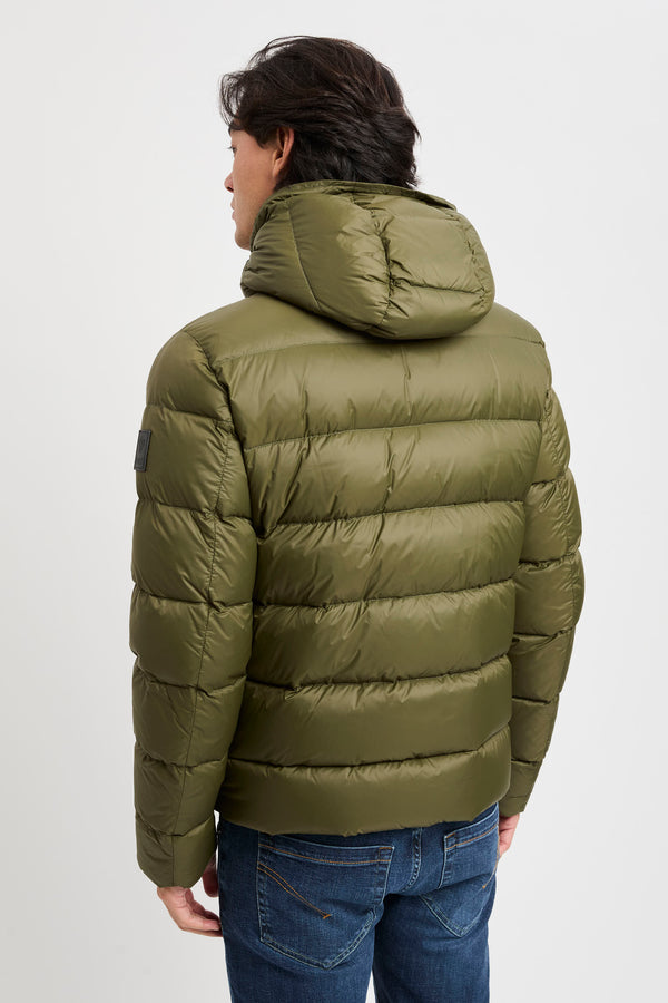 Double Front Daunenjacke aus kalandriertem Popeline - 4