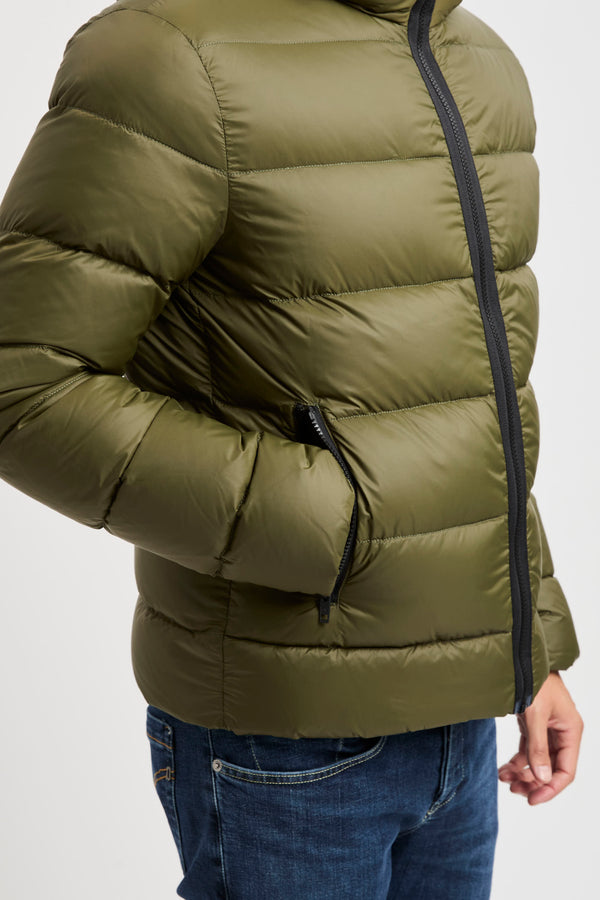 Double Front Daunenjacke aus kalandriertem Popeline - 7