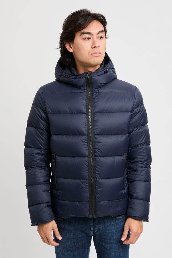 Double Front Daunenjacke aus kalandriertem Popeline - 3