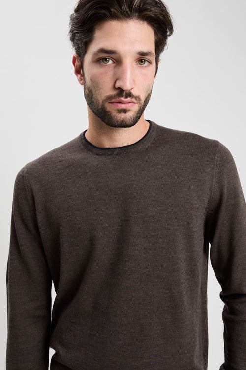 Crew Neck Wool Sweater