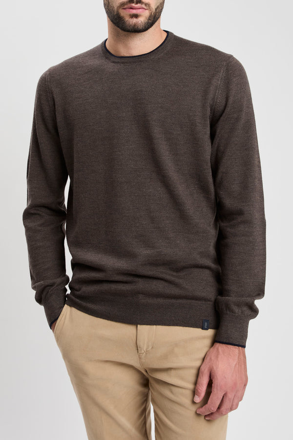 Wollpullover mit Rundhalsausschnitt - 7