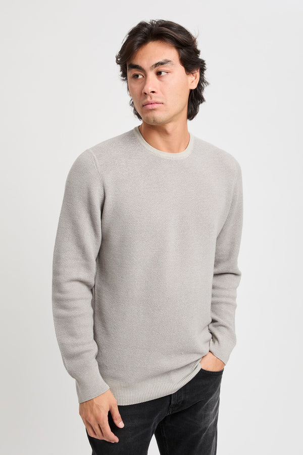 Crew Neck Wool Sweater - 1