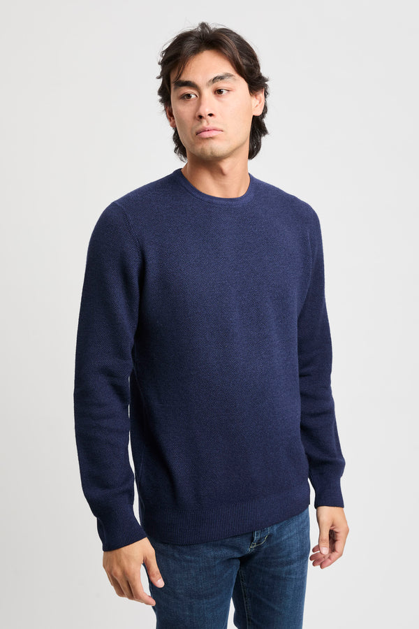 Crew Neck Wool Sweater - 1