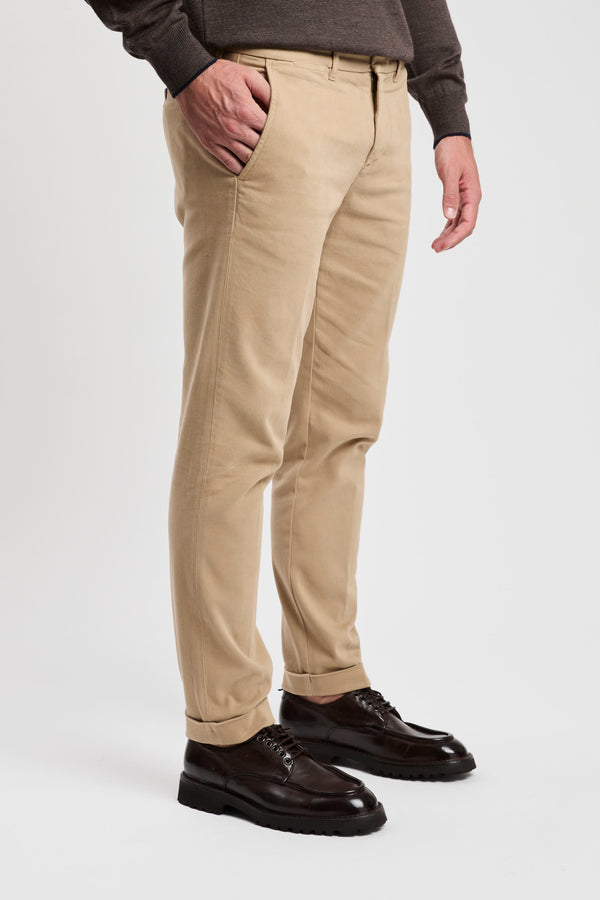 Pantalone Slim in Twill di Cotone - 4