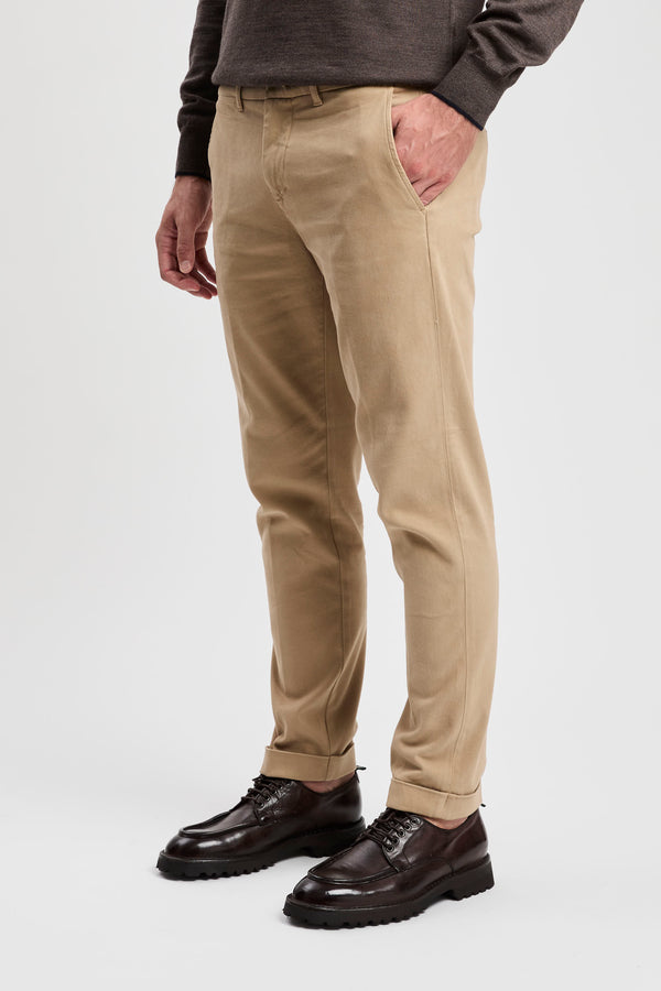 Pantalone Slim in Twill di Cotone - 1