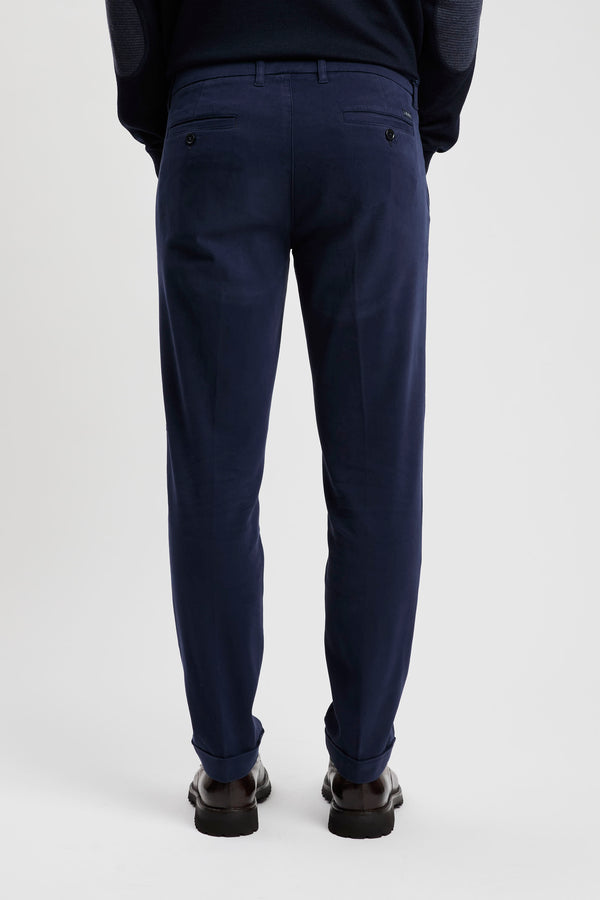 Slim Fit Cotton Twill Trousers - 4