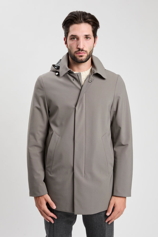Impermeabile con cappuccio removibile - 1