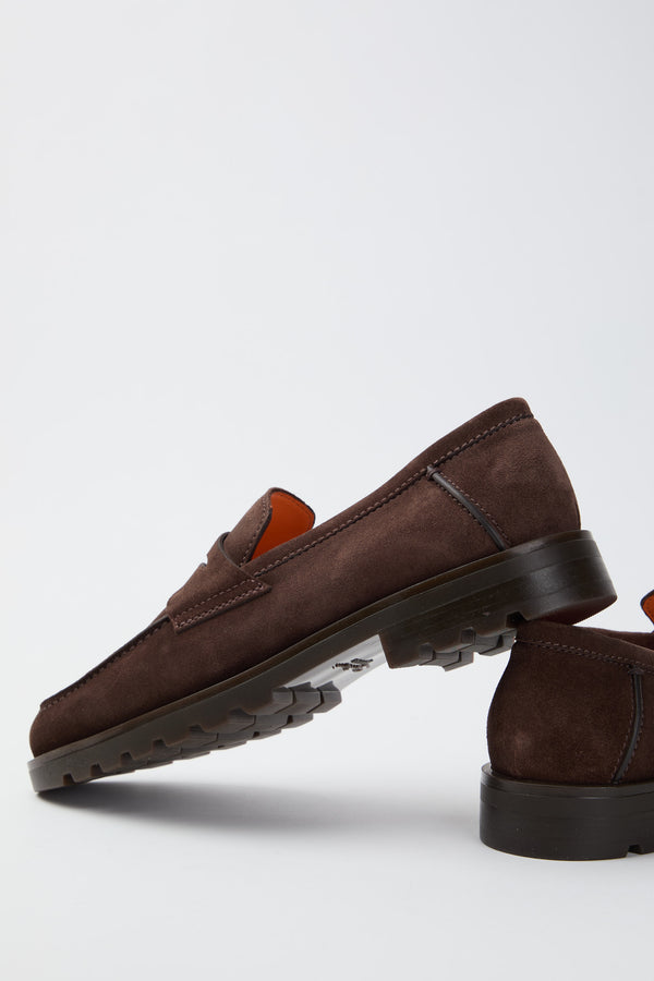 Mocassino penny in suede - 5