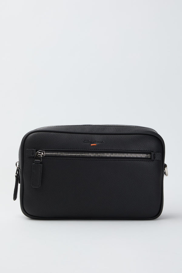 Tumbled leather beauty case - 1