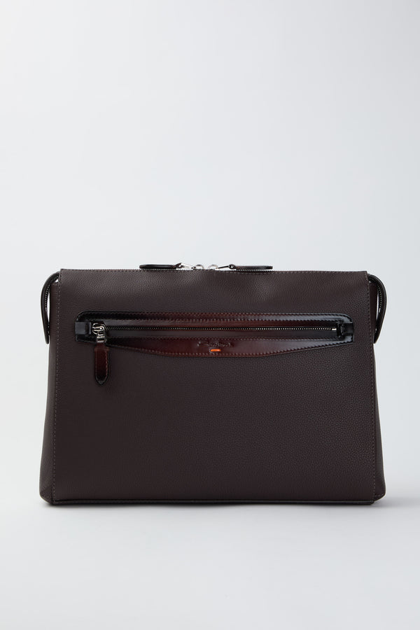 Pochette in pelle bottalata - 1