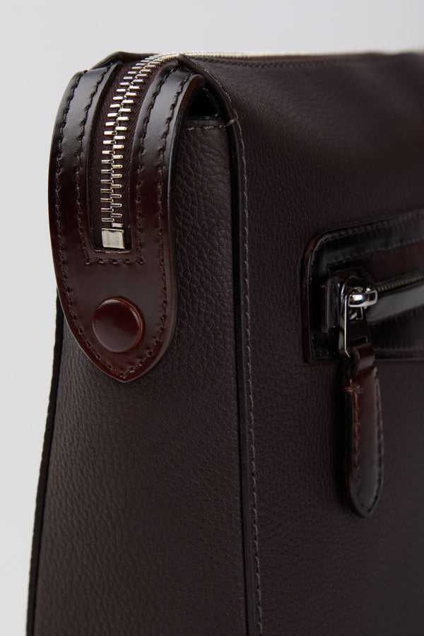 Clutch aus getrommeltem Leder - 5