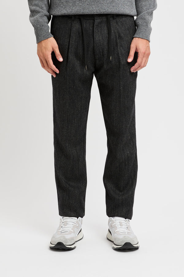 Herringbone Wool Flannel trousers - 2