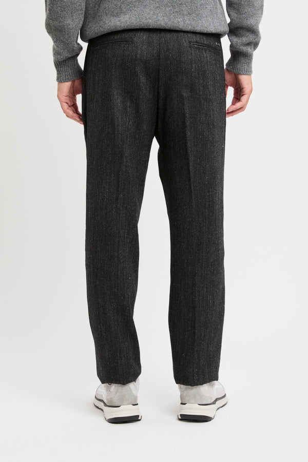 Herringbone Wool Flannel trousers - 6