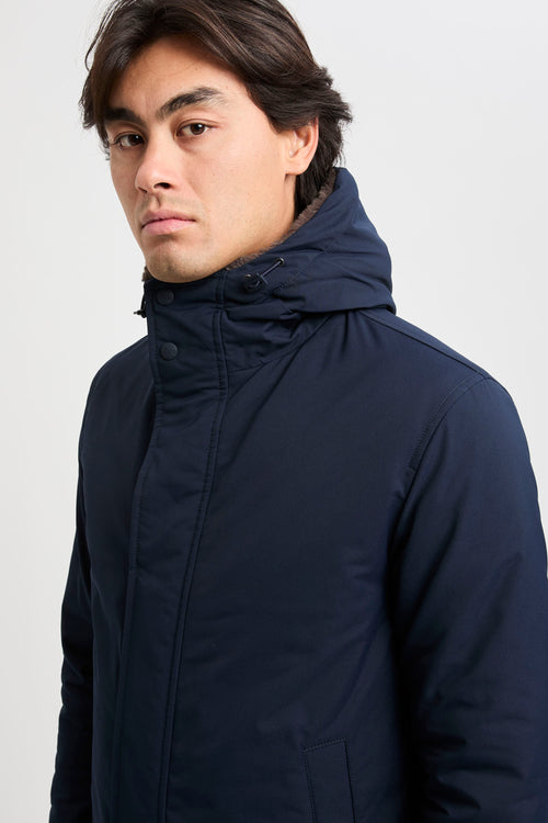 Parka lungo in Keystone e Light Faux Fur-2