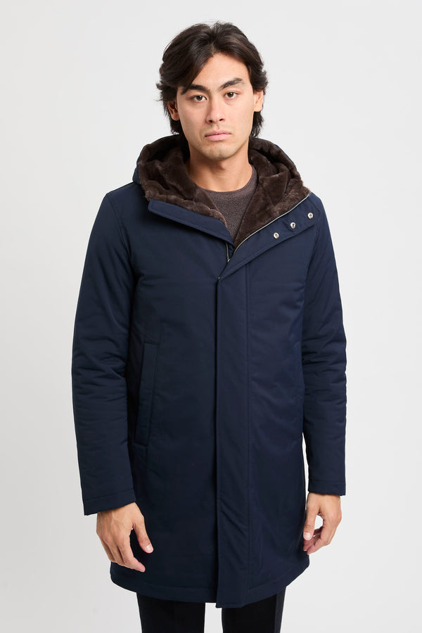 Parka lungo in Keystone e Light Faux Fur - 1