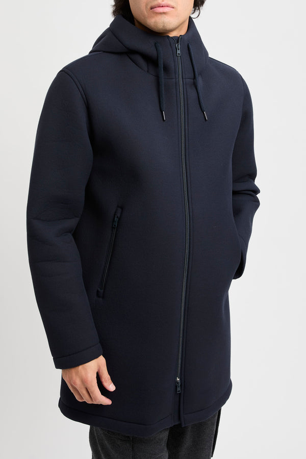 Langer Parka aus 3-Lagen-Scuba - 2