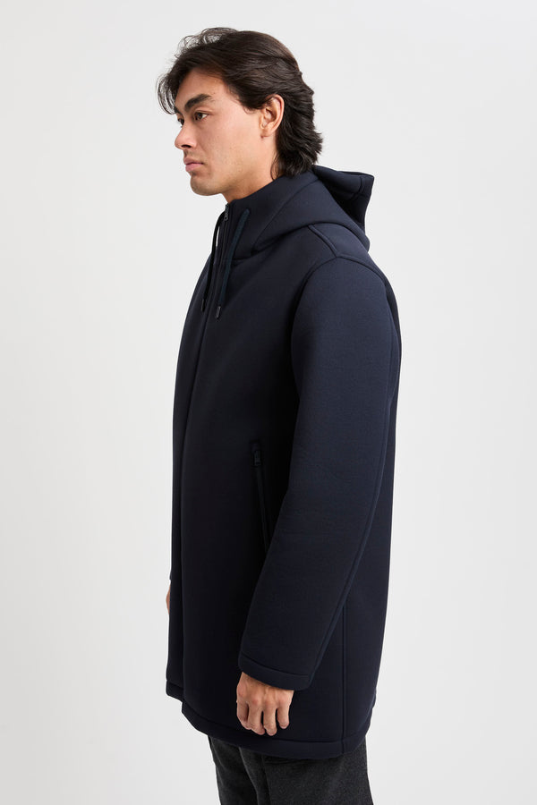 Langer Parka aus 3-Lagen-Scuba - 3