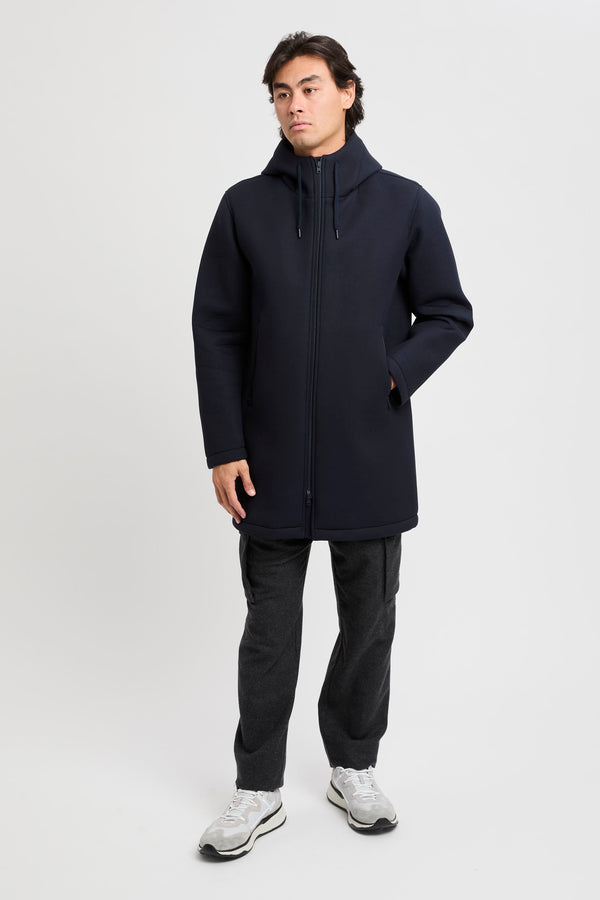 Langer Parka aus 3-Lagen-Scuba - 7