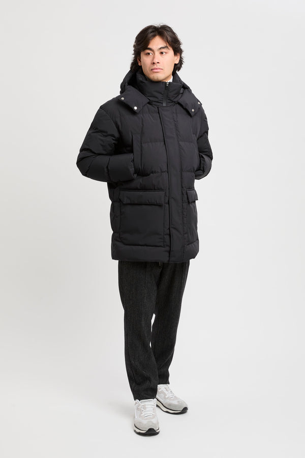 Parka lungo con cappuccio staccabile - 2