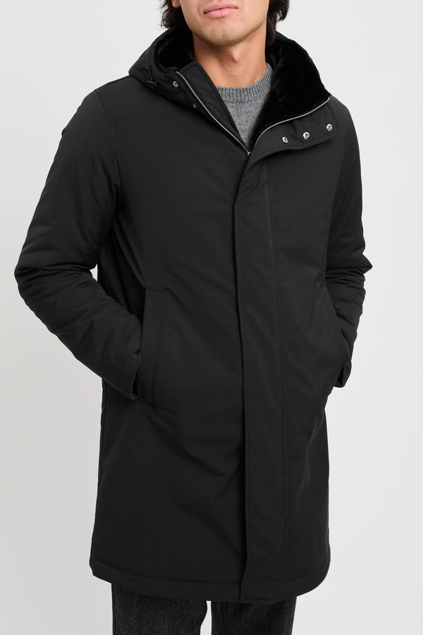 Parka lungo in Keystone e Light Faux Fur - 4