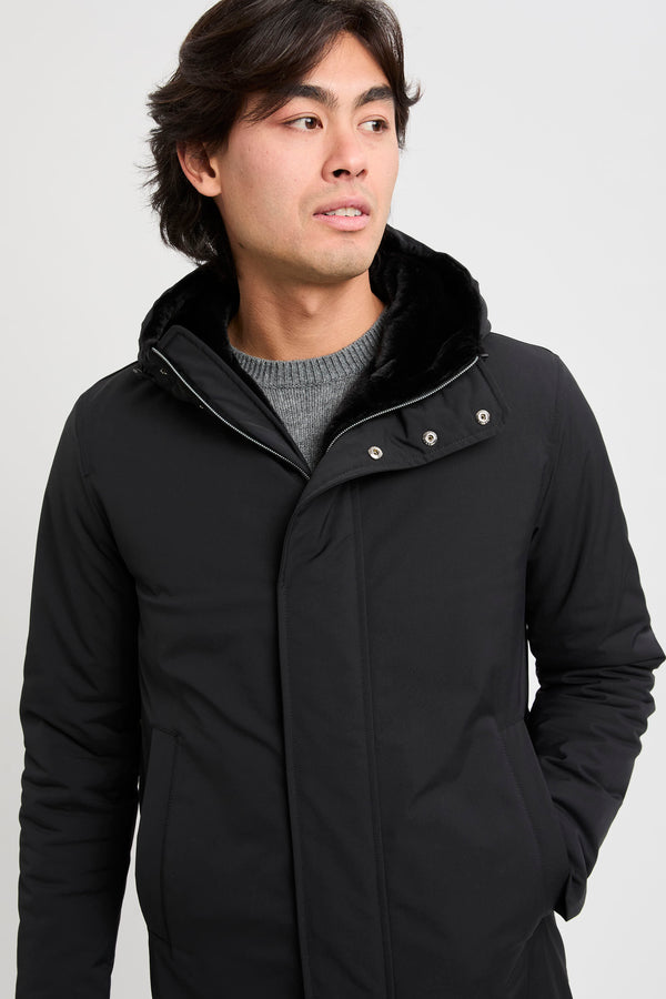 Langer Parka aus Keystone und leichtem Kunstpelz - 5