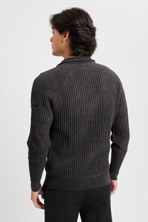 Velvet Rave Full Zip Knit - 5