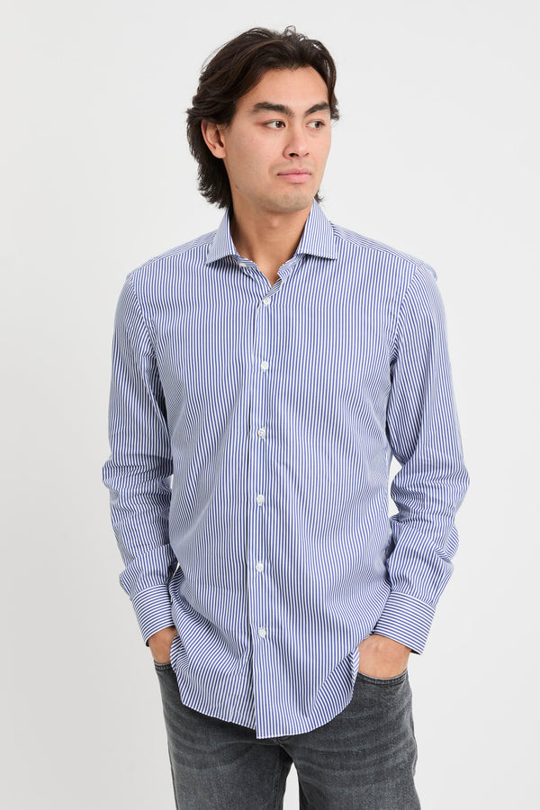 Camicia rigata in cotone - 5