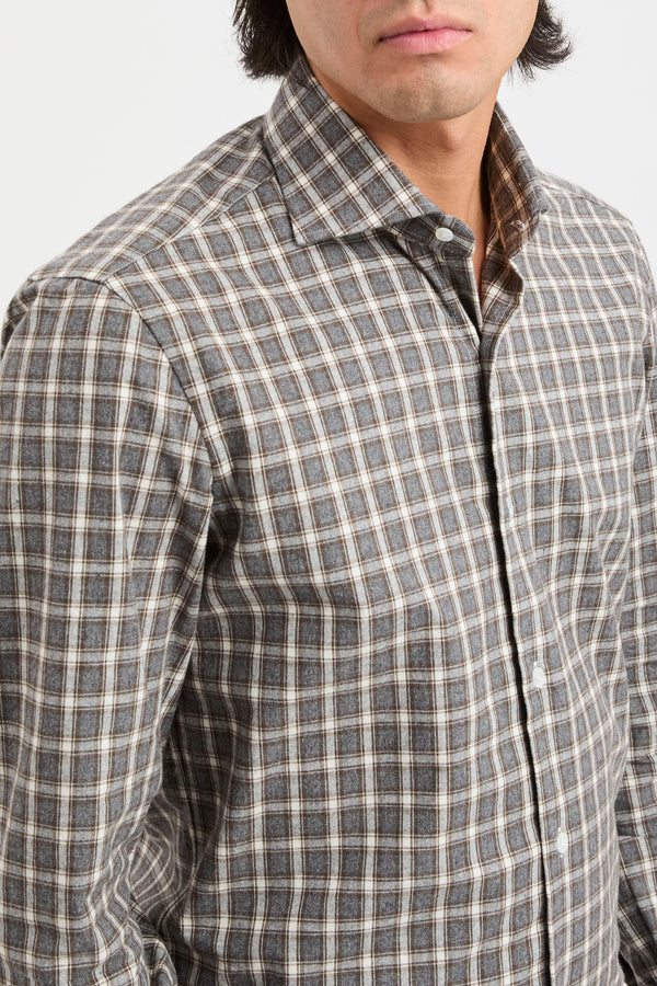 Checked cotton shirt - 4