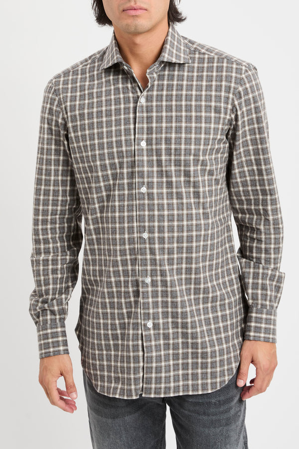 Checked cotton shirt - 7