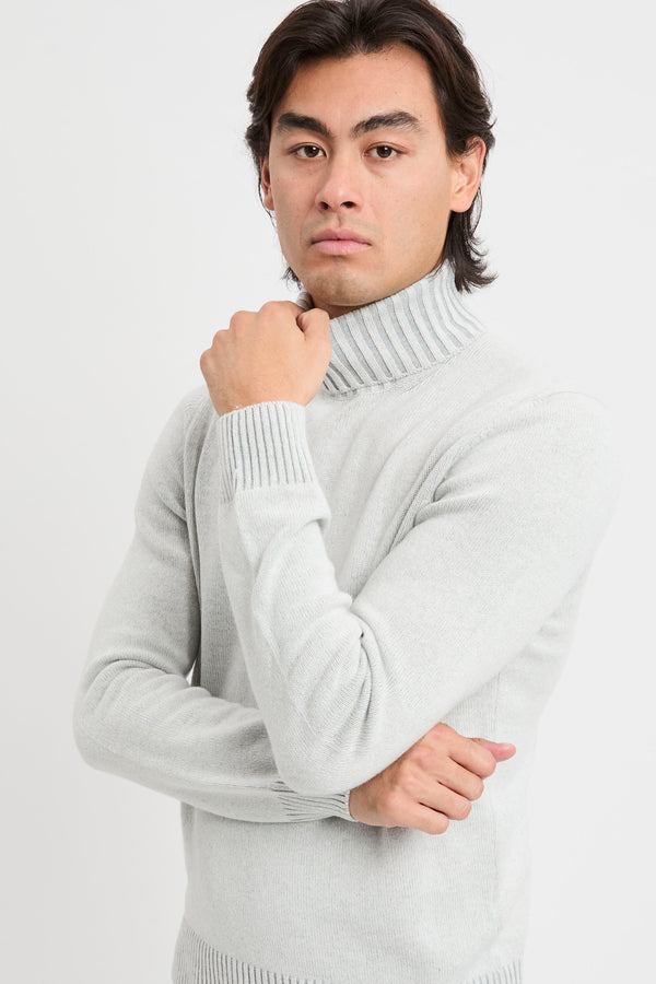 Rollkragenpullover aus Woll- und Kaschmirmischung - 3