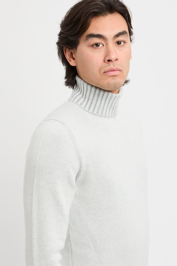 Rollkragenpullover aus Woll- und Kaschmirmischung - 6