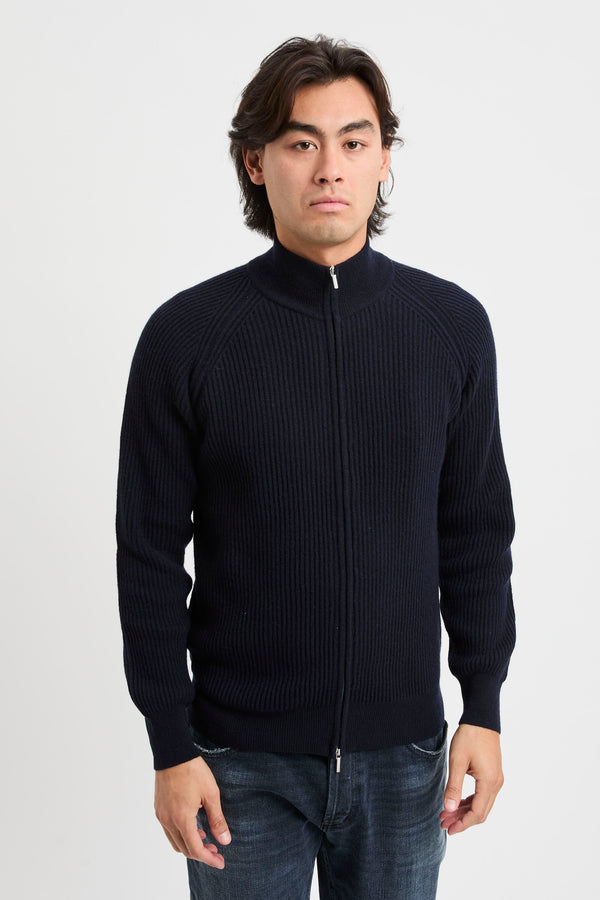 Offener Pullover mit Reißverschluss - 2