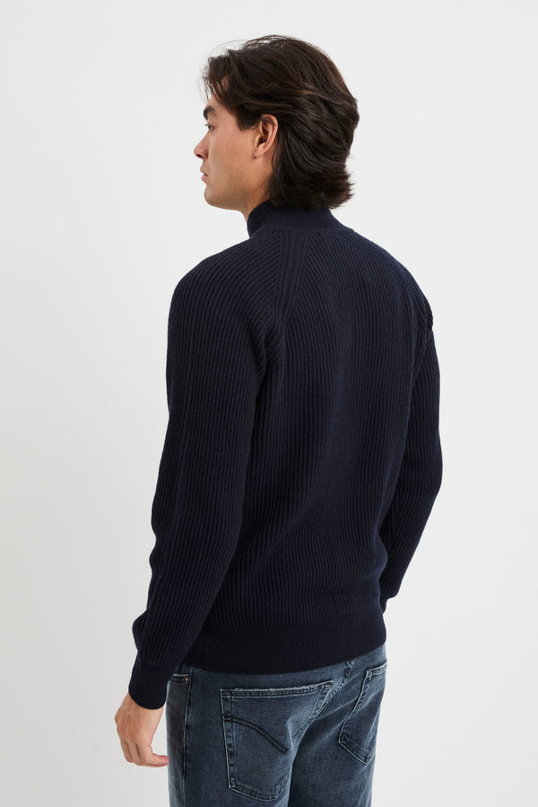 Offener Pullover mit Reißverschluss - 6