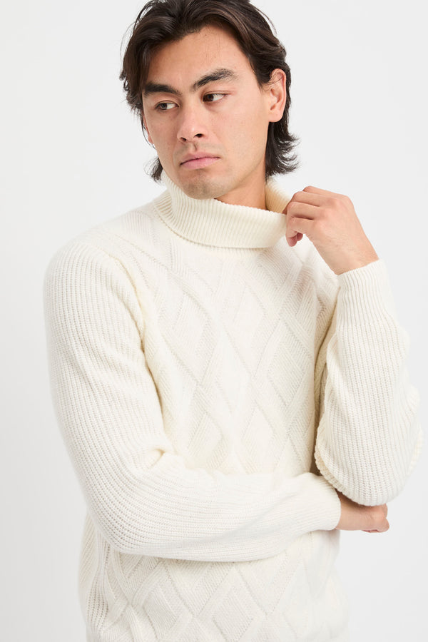 Jacquard turtleneck - 5