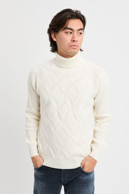 Jacquard turtleneck