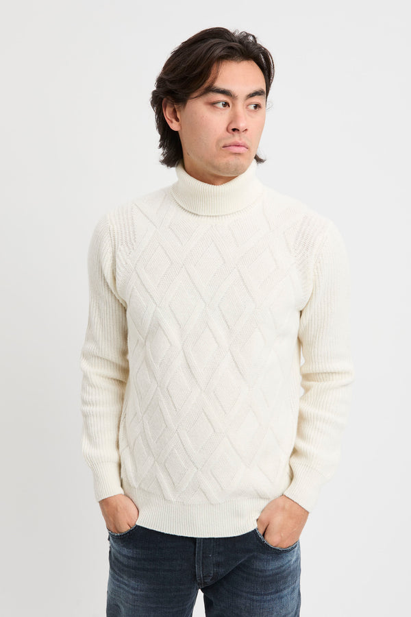 Jacquard turtleneck - 1