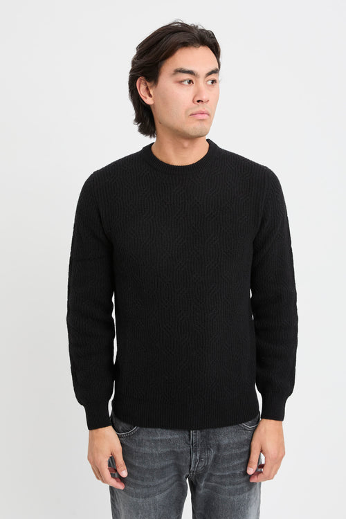 Crew neck wool sweater-2