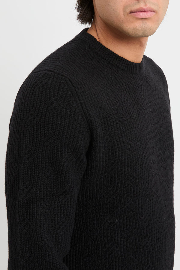 Maglia girocollo in lana - 7