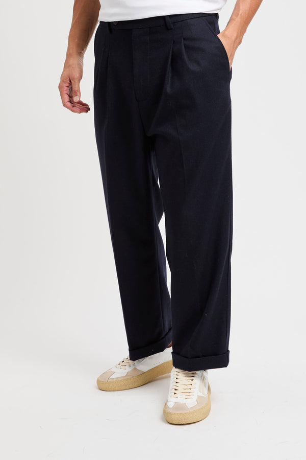 Pleated cropped trousers - 1
